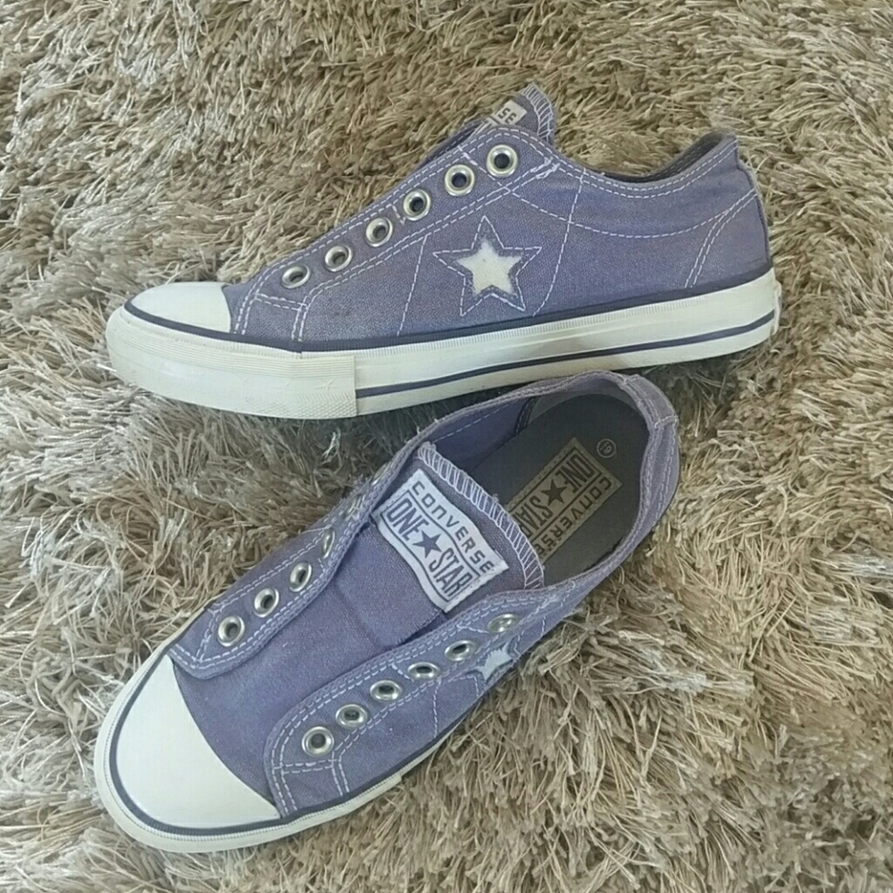 Converse  purple One Star slip-ons